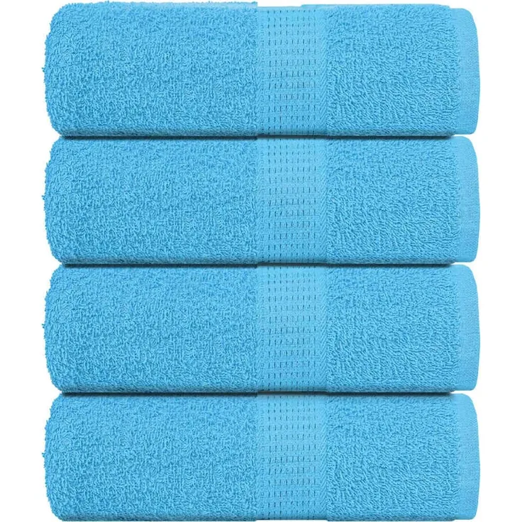 vidaXL Waschtücher FROGN 4 Stk. Türkis 30x30 cm 360 g/m² 136969