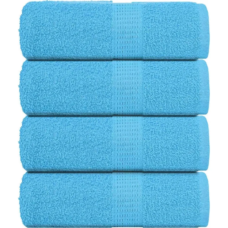 vidaXL Waschtücher FROGN 4 Stk. Türkis 30x30 cm 360 g/m² 136969 – Bild 1