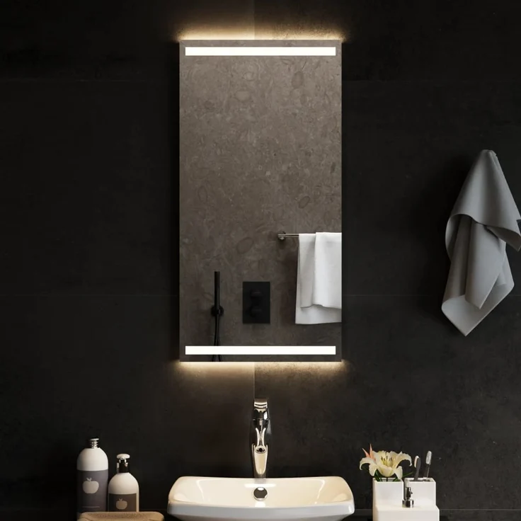 LED-Badspiegel, Wandspiegel 40x80 cm – Bild 1