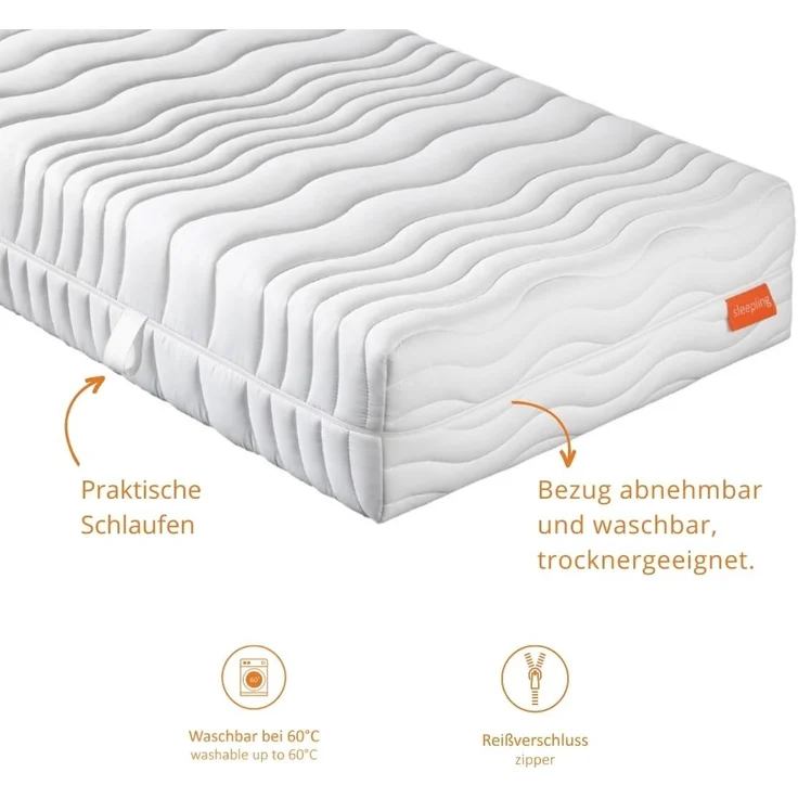 Komfortschaummatratze Innovation 400 XXL, sleepling, mit Viscoauflage, Bezug waschbar – Bild 4