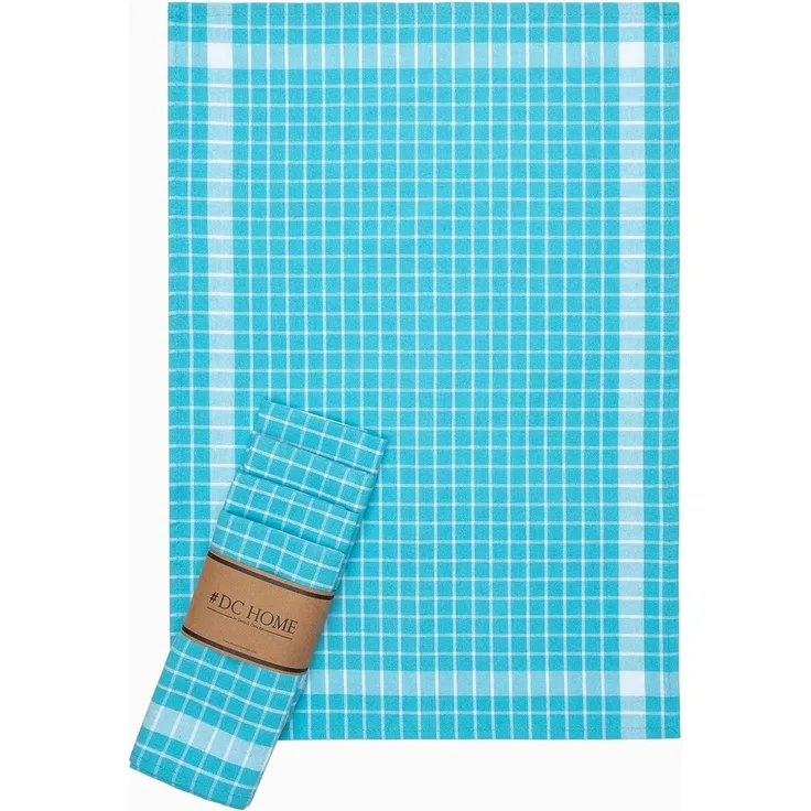 Hermia Concept 'Kareli - Turquoise' Handtuch-Set (5-teilig), Türkis, 45 x 65 cm