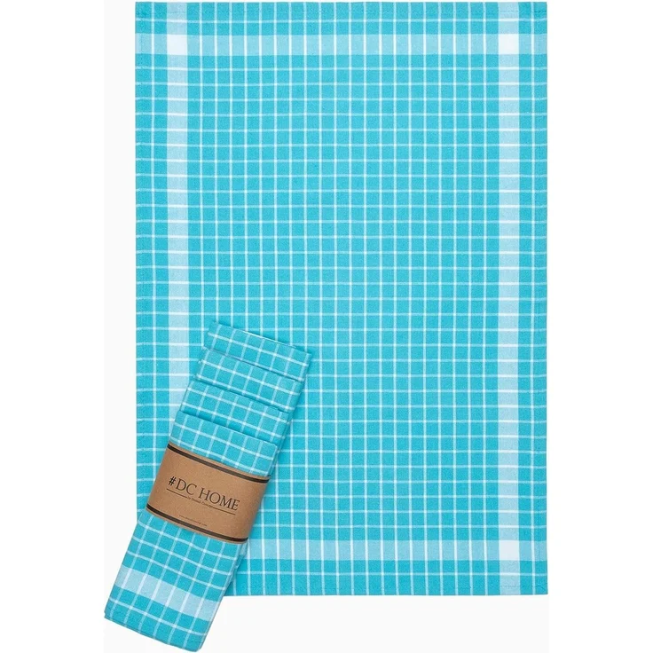 Hermia Concept 'Kareli - Turquoise' Handtuch-Set (5-teilig), Türkis, 45 x 65 cm