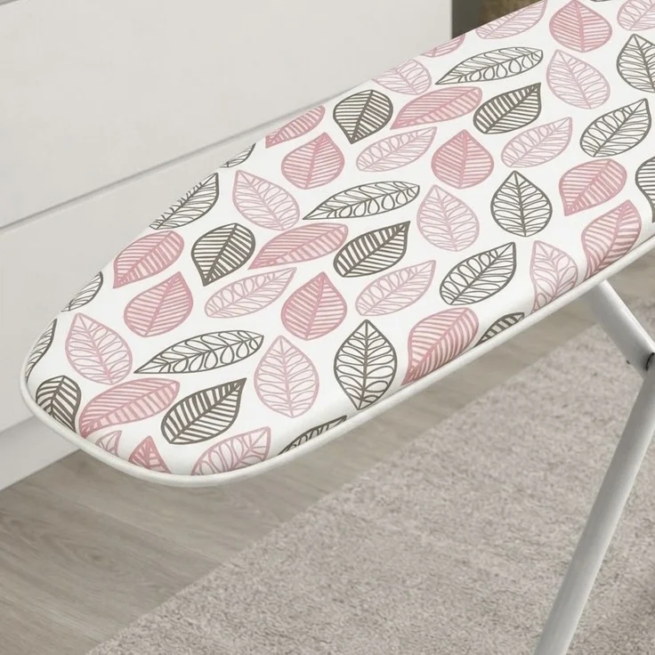 Bügelbrettbezug aus 100% Baumwolle - 131 x 47,5 cm mit Kordelzug, Blattmotiv – Bild 7