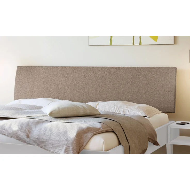 Hasena Polsterbett Lorenzo Weiß mit gepolstertem Kopfteil 120x200 cm, Komforthöhe 25 cm MDF weiss deckend – Bild 3