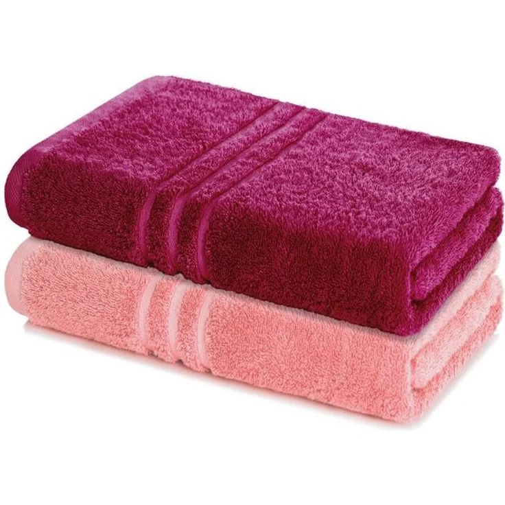 Lavea Badetuch Elena 2er Set Badetücher 100x150 cm, Duschtuch, 500 g/m² Frottier, weich & saugstark, pflegeleicht – Bild 4