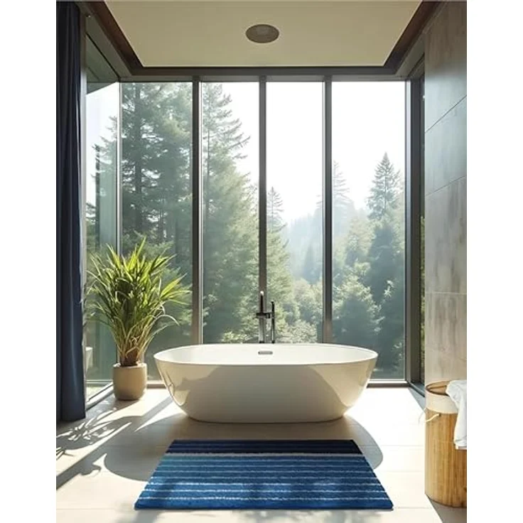 BATEX TANDEA Badteppich 70x120 cm blau – Bild 5