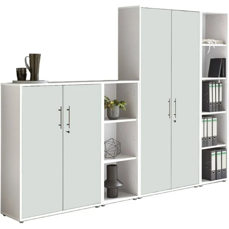 BMG Möbel Aktenschrank Office Edition 4 (Schrankwand Set, 4tlg) abschließbar, matt oder Hochglanz lackiert – Bild 5