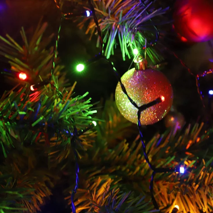 SALCAR 0,6m Christbaumbeleuchtung mit Ring und 8 Girlanden – Bild 6