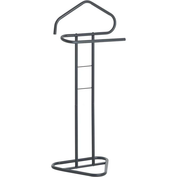 IDIMEX Herrendiener CAMILO, Stummer Diener Kleiderablage mit Hosenbügel aus Metall Grau – Bild 5