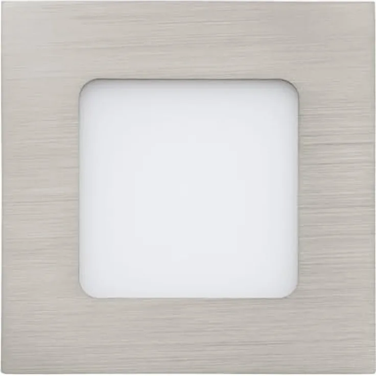 Eglo 94519 LED Einbauleuchte FUEVA 1 nickel-matt, 2,7W 85x85 mm quadratisch 3000K