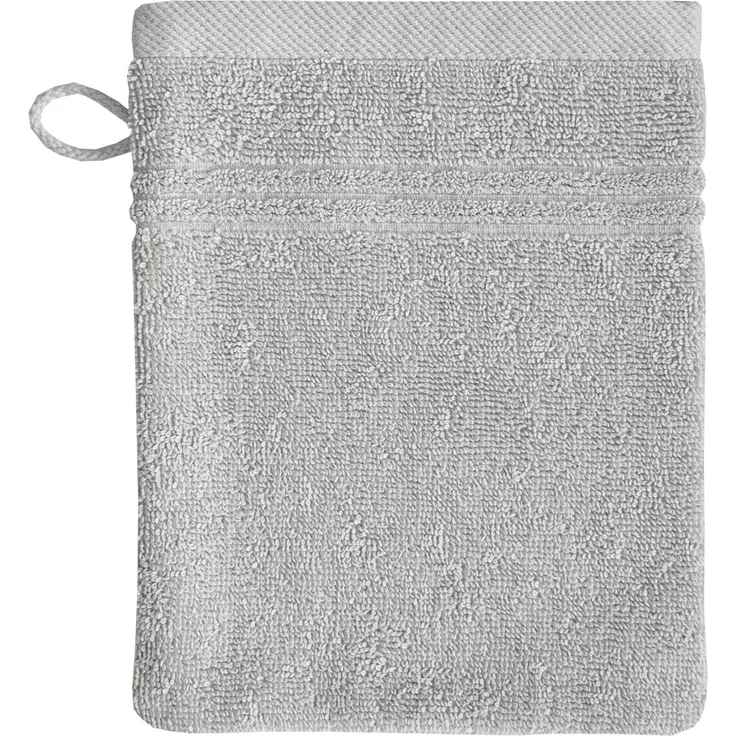 Bio Baumwolle Handtücher - alle Größen & Trendfarben Waschhandschuh, 16x21 cm, silber