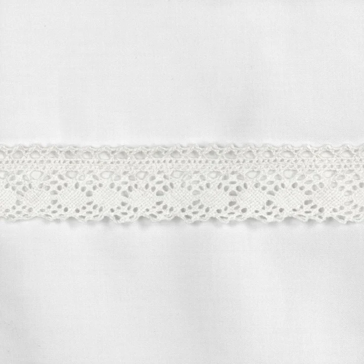 Eurofirany Bettwäsche Bettwäsche-Set aus Baumwollsatin mit Spitze, 100% Baumwolle, Hochwertige Bettwäschegarnitur Retro Stil 3 TLG Doppelbett – Bild 4