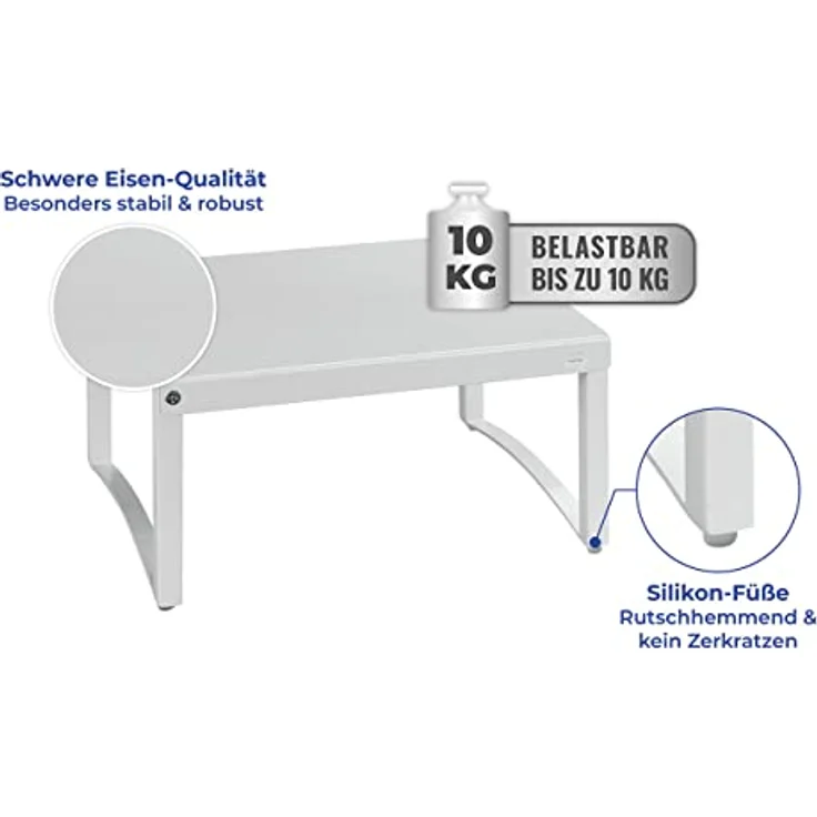 Maximex Schrankeinsatz Teleskop, ausziehbar von 30-54 cm, mehr Stauraum im Schrank, Tragkraft 5 kg – Bild 9