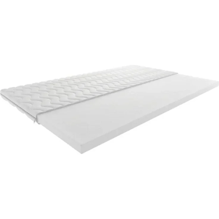 KRISAN MÖBEL Kontinentalbett BELLA 140 x 200 x 108 cm in Hellgrau Stoff MANILA mit Bettkasten und Topper inklusiv – Bild 6