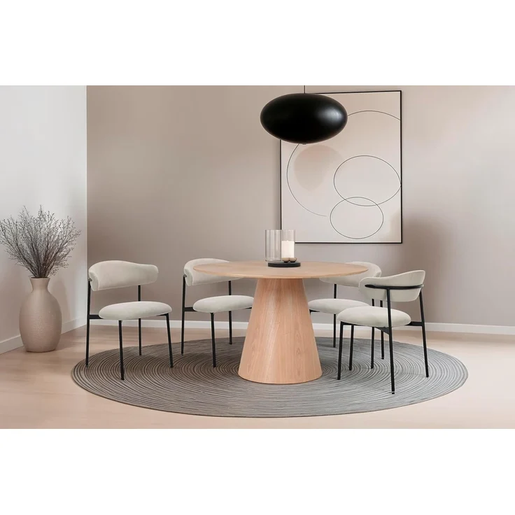 byLIVING Esszimmerstuhl Jersey (2er-Set) (Set), Gestell Metall schwarz, Küchenstuhl, Webstoffbezug, diverse Farben – Bild 2