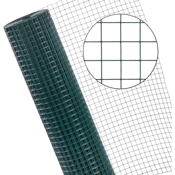 Zaunset Volierendraht Gartenzaun 1 x 25 m Drahtzaun 25 mm Zaun Komplett-Set Grün – Bild 4
