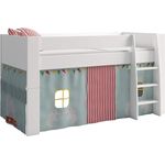 Steens For Kids Vorhangset für Kinderbett, Hochbett, 5 tlg, 176 x 75 x 91 cm (B/H/T), Baumwolle, Blau (circus)