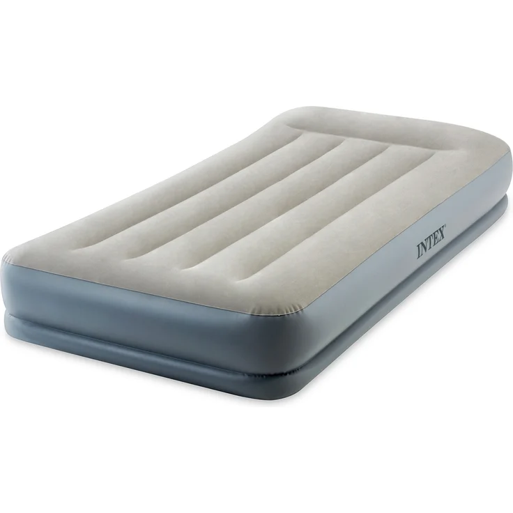 Intex 'DuraBeam Mid-Rise' Luftbett mit eingebauter, elektrischer Pumpe, PVC grau / hellgrau, 99x191 cm – Bild 4