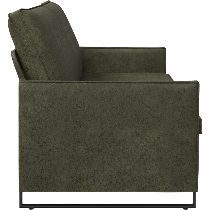 vidaXL 3-Sitzer Sofa Olivegrün 220 x 81 x 82 cm Kunstwildleder 42041006 – Bild 3