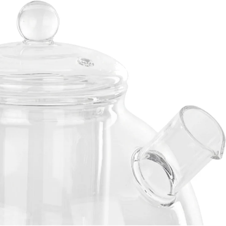 KADAX Teekanne aus Glas 1.3L, hitzebeständig, Glaskanne mit Siebeinsatz für losen Tee, Glasteekanne mit Deckel und Sieb, Teebereiter, Kanne mit Teesieb – Bild 9