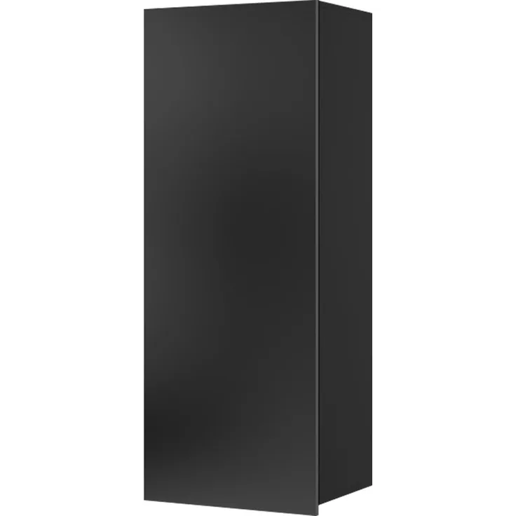 Hängeschrank Calabrini BR11 (Farbe: Schwarz / Schwarz Hochglanz)