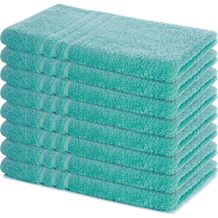 Lavea Handtuch Set Elena, Baumwolle (Set, 8-St), einzigartig weiche Frottee Handtücher für jeden Hauttyp geeignet
