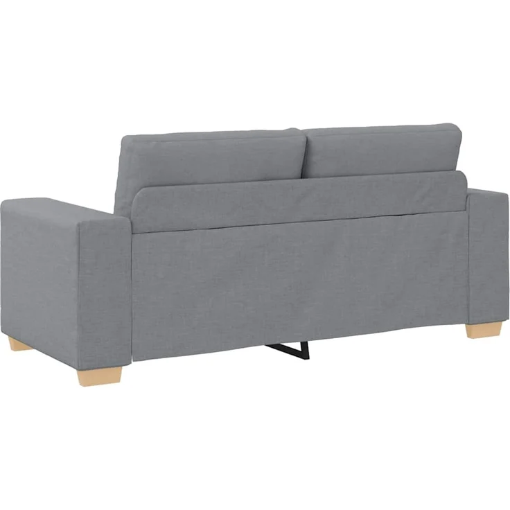 vidaXL Zweisitzer-Sofa Hellgrau 180x77x82 cm Stoff 4105078 – Bild 6