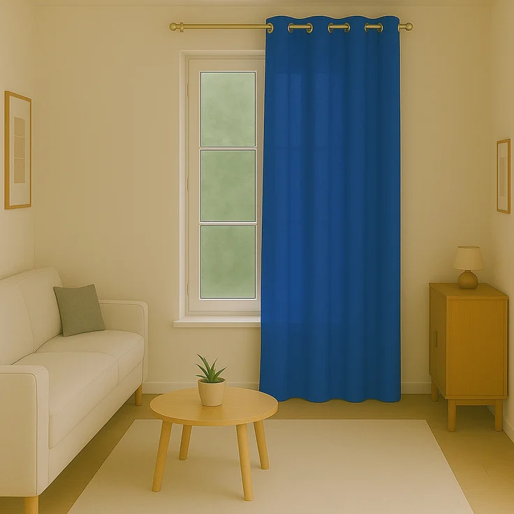 Bestlivings Blickdichte, Gardine mit Ösen, in vielen Größen und Farben Blau 140x175 cm – Bild 3