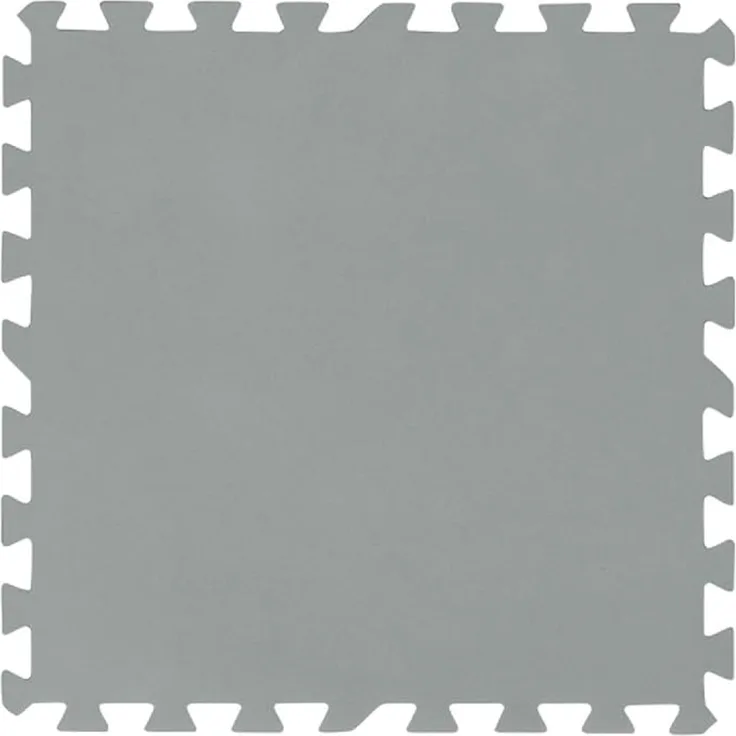 Bestway | Flowclear Pool-Bodenschutzfliesen | 9 Stück á 50 x 50 cm | Grau | ideal um Schutz des Poolbodens und des Rasens