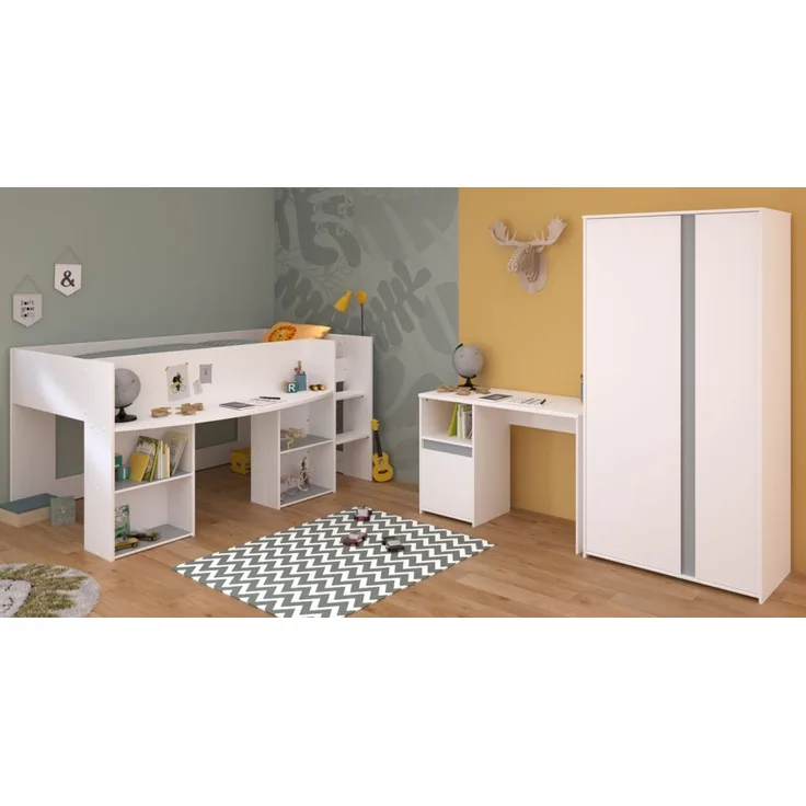 Parisot Kinderzimmer und Jugendzimmer Pirouette in weiß Set 3-tlg.