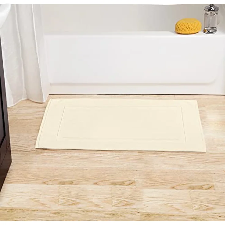 Utopia Towels UT1044 Badematten aus Baumwolle, gebändert, elfenbeinfarben, ohne Badezimmerteppich, 53,3x86,4 cm, 100% ringgesponnene Baumwolle, sehr saugfähig und maschinenwaschbar, – Bild 8