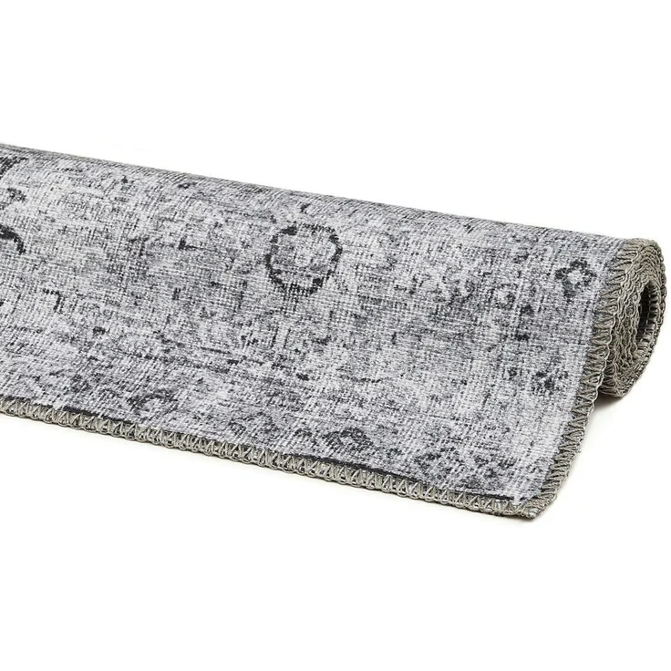 LUXOR living Teppich Lago, rechteckig, Höhe: 6 mm, faltbarer Teppich, modernes Design, waschbar, In- und Outdoor geeignet, Grau-anthrazit, 200x290 cm – Bild 3