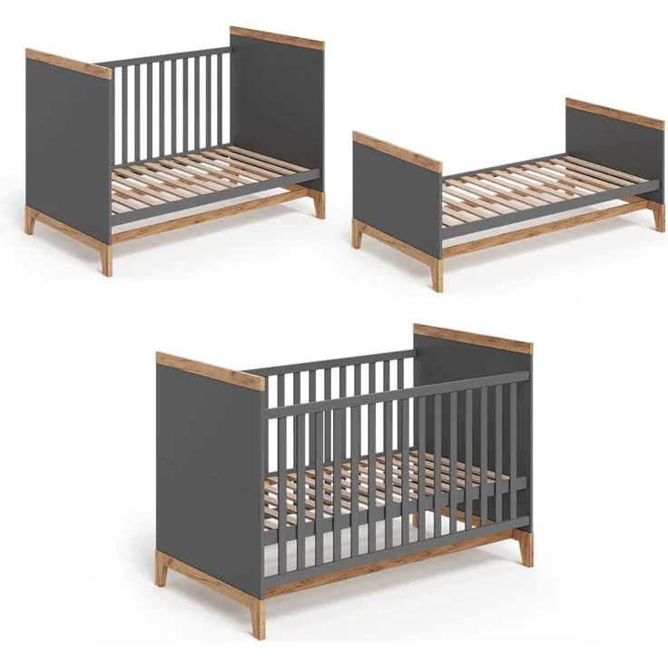 Babybett Malia Grau/Artisan 70x140 cm Vitalispa – Bild 5