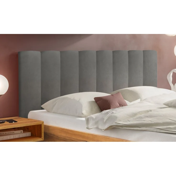 Hasena Bett Taliana Wildeiche mit gepolstertem Kopfteil 160x200 cm, Fußhöhe 20 cm – Bergamo – Bild 3