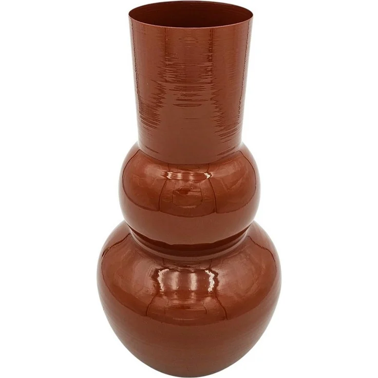 Meinposten Dekovase Vase Retro Zinkvase Beige Terrakotta 30x15 Blumenvase (1 St) – Bild 1