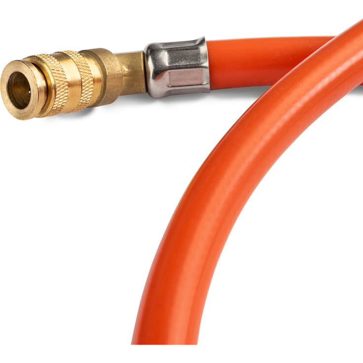 BURNHARD® Gasflaschen Adapter für Gasgrill JONES Jr, für 5, 8 und 11 kg Gasflaschen, inkl. 1,5 bar Druckminderer, Orange, 6,3x10,5 cm – Bild 3