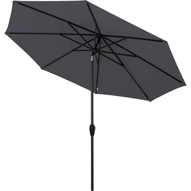 Sekey Alu-Sonnenschirm 330cm Sonnenschirm Gartensonnenschirm mit UV-Schutz，Windfester Sonnenschirm mit Kurbel für Balkon Garten & Terrasse Sonnenschutz UV 50+ – Bild 5