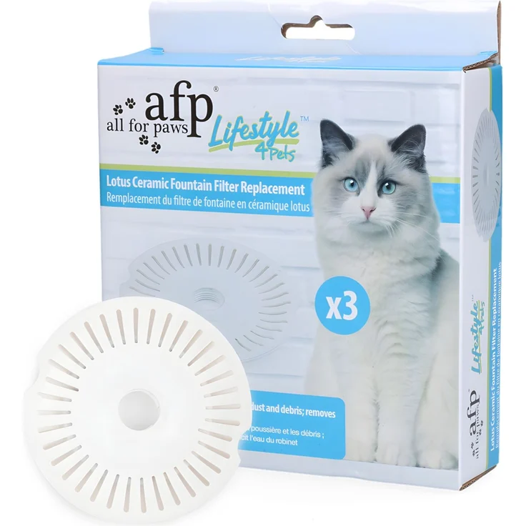 AFP Ersatzfilter für Lotus-Keramikbrunnen für Katzen – Bild 1