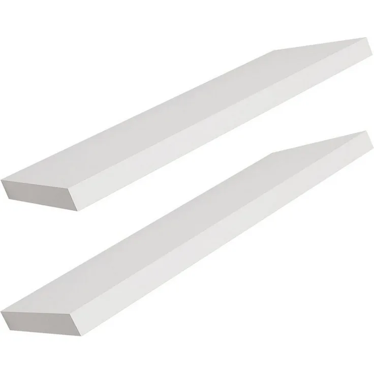 2er Hochwertiges Wandboard Wandregal 100cm MDF PVC B100xH3,8xT23,5 cm