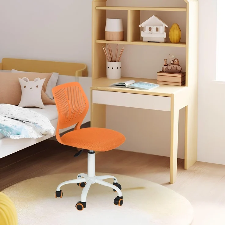 FurnitureR Kinderstuhl Schreibtisch Höhenverstellbar, bunter ergonomischer Jugendstuhl mit Rückenlehne und Armlehnen, Kinderstuhl mit 5 Rädern, für Kinder 3-10 Jahre alt, maximale Belastung 100 kg