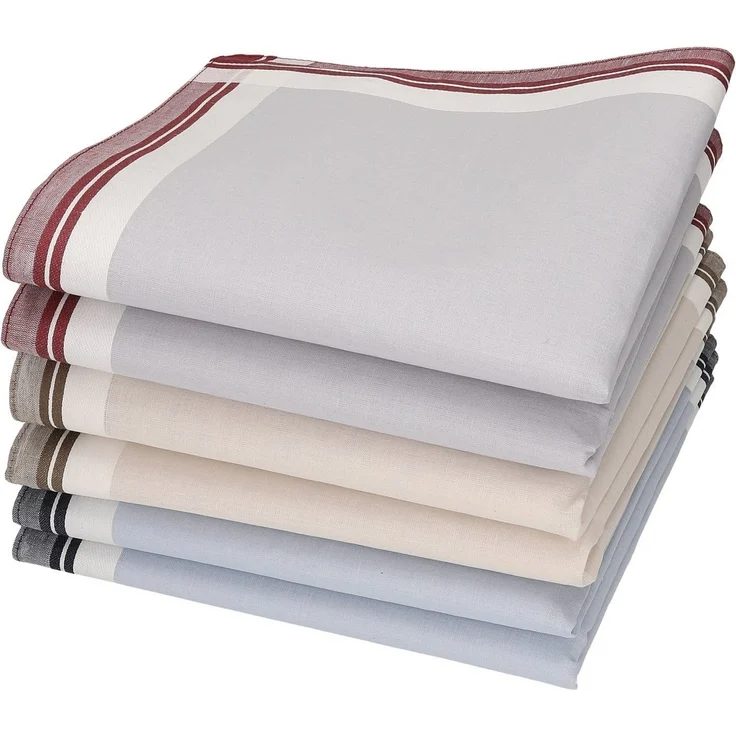 Betz Taschentuch Herren Stoff Taschentücher Set Leo 2 Dessin 1 Größe 40x40 cm, (Set, 6-St. 6 Taschentücher), 100% Baumwolle – Bild 5