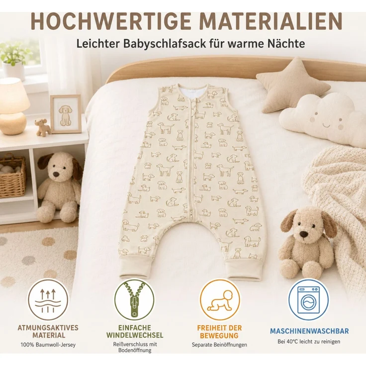 Fillikid Sommerschlafsack mit Beinen Exklusiv – Bild 7