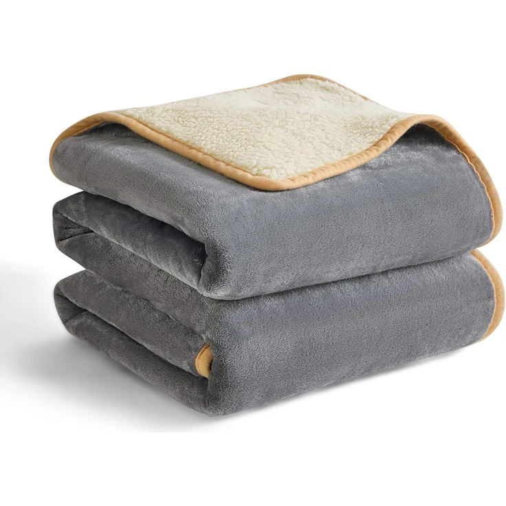 Lesure wasserdichte Hundedecke Grosse Hunde - 100x120 cm Outdoor Hundedecke waschbar, Hundedecke Sofaschutz aus Sherpa Fleece, Katzendecke weich, grau – Bild 1