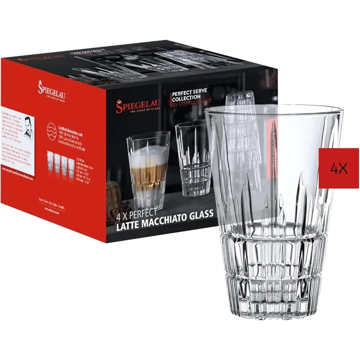 Spiegelau Perfect Serve Collection Latte Macchiato / Highball Glas 4er Set