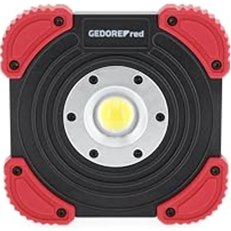 GEDORE red Strahler, LED Akku-Baustellenleuchte, 1400 Lumen, bis zu 6 h Leuchtdauer, IP 64 geschützt, mit integrierter Powerbank-Funktion – Bild 5
