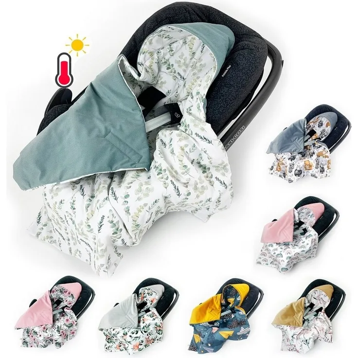 Einschlagdecke Ganzjährige Einschlagdecke Babyschale Autositz universal,0-6 0-12 Mon, BABEES