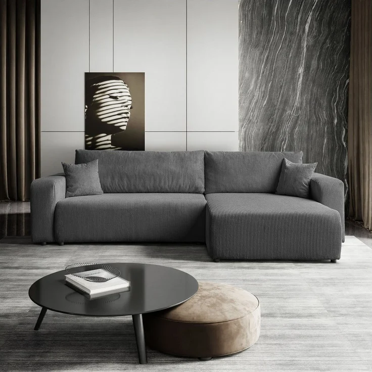 Lookway Ecksofa PRESTIGE L-Form Couch, mit Bettfunktion und Bettkasten – Bild 5