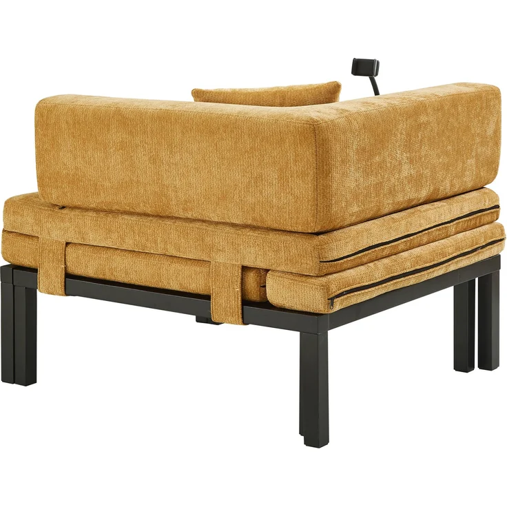 ZUBALIYA Sofa, für Wohnzimmer und Apartments, mit stabilem Untergestell, für den täglichen Gebrauch, für funktionale Raumgestaltung, Natur – Bild 18