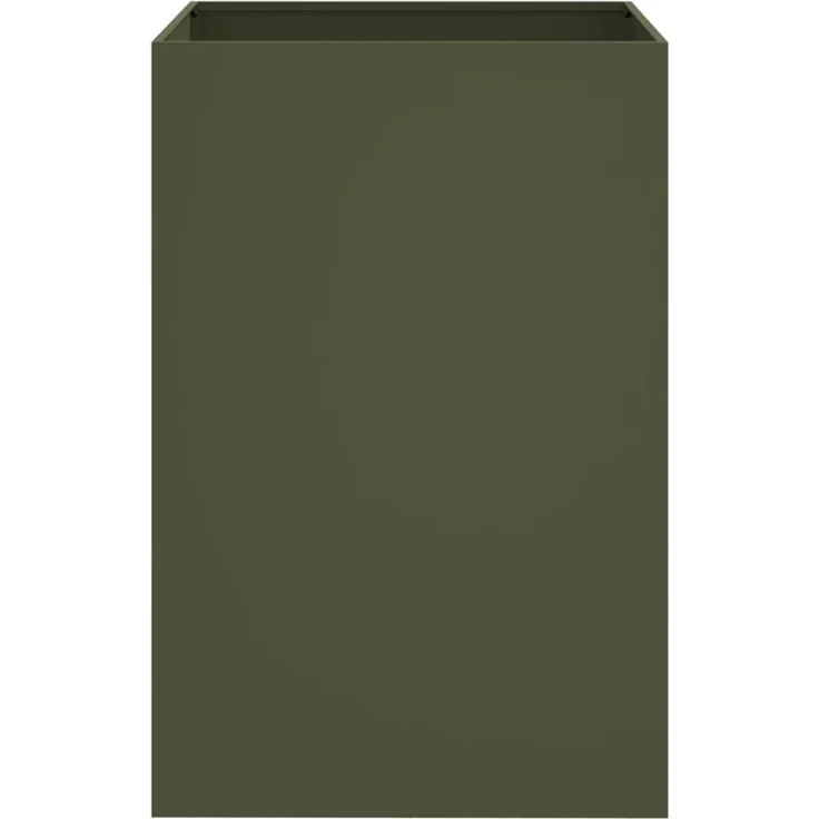vidaXL Pflanzkübel Olivgrün 52x48x75 cm Stahl 841586 – Bild 4