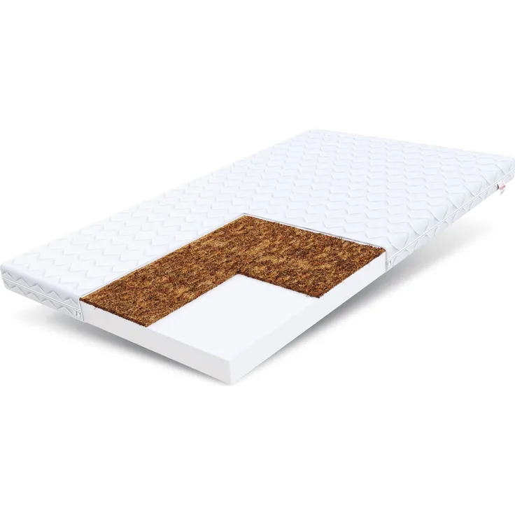 Matratze 60x120 cm Kaltschaum BABY COCO Kokos Klimafaser Polyurethanschaum H2 H3 8 cm